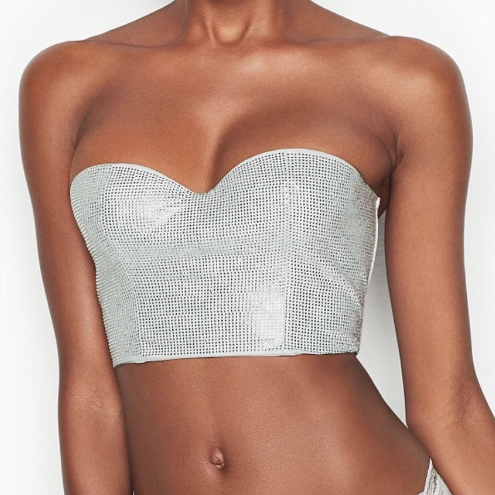 Glam Sexy Bustier w/ Crystals NWT